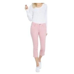 NYDJ Skinny Capri Side-Vent Jeans Coquette 14 NWT